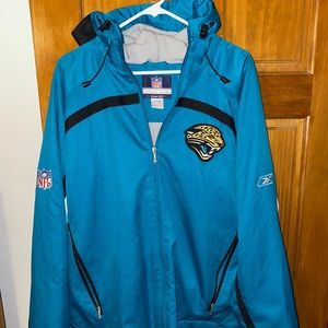 Jacksonville Jaguars Medium NFL Authentic Sideline Jacket Retro Reebok.
